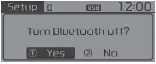 To turn Bluetooth Wireless Technology back on, go to