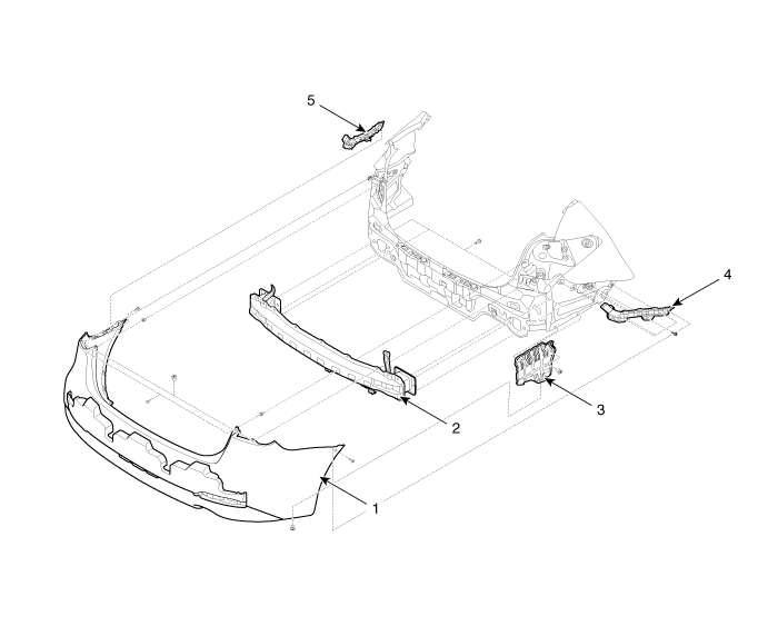 Kia Forte: Components - Rear Bumper - Body (Interior and Exterior ...