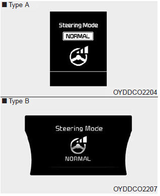 The normal mode offers medium steering effort.