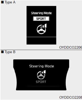 The steering wheel becomes heavier. The sport mode is usually used when driving