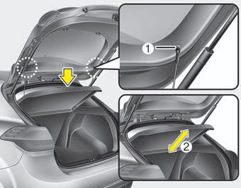 Use the cover to hide items stored in the cargo area.