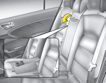 To use the armrest, pull it forward from the seatback.