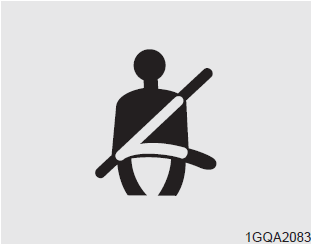 The driver's seat belt warning light and chime will activate to the following