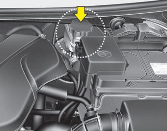 Check the fluid level in the reservoir periodically. The fluid level should be