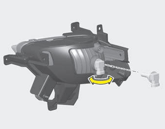 5.Remove the bulb-socket from the housing by turning the socket counter clockwise