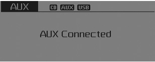 ❈ AUX mode cannot be started unless there is an external device connected to