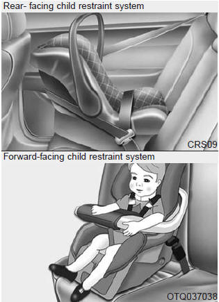 For small children and babies, the use of a child seat or infant seat is required.