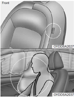 Your vehicle is equipped with a side air bag in each front seat.